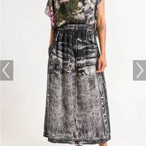 Anntian screen printed maxi skirt